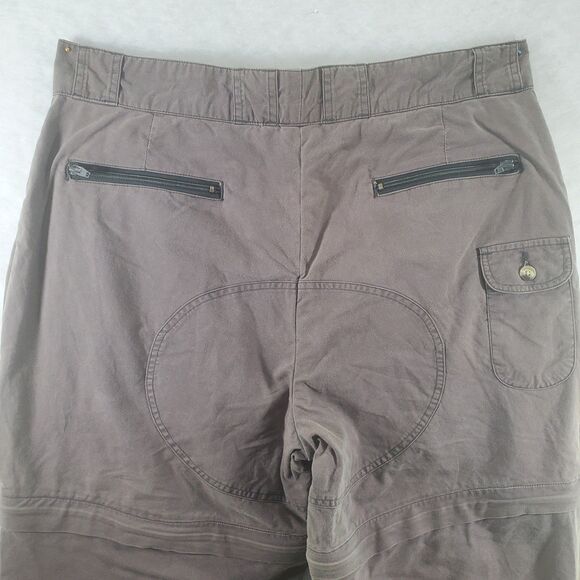 38x28 Cabela's Convertible Pants Zip Off Shorts Brown 6 Pocket Utility Hiking - Picture 10 of 12